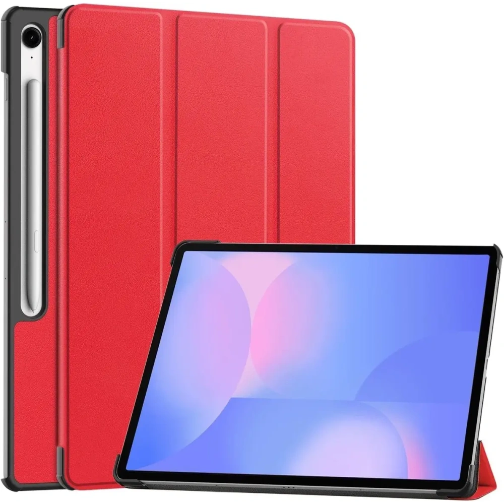 Etui z klapką Bizon Case Tab Croc do Samsung Galaxy Tab S10 FE+ Plus czerwone