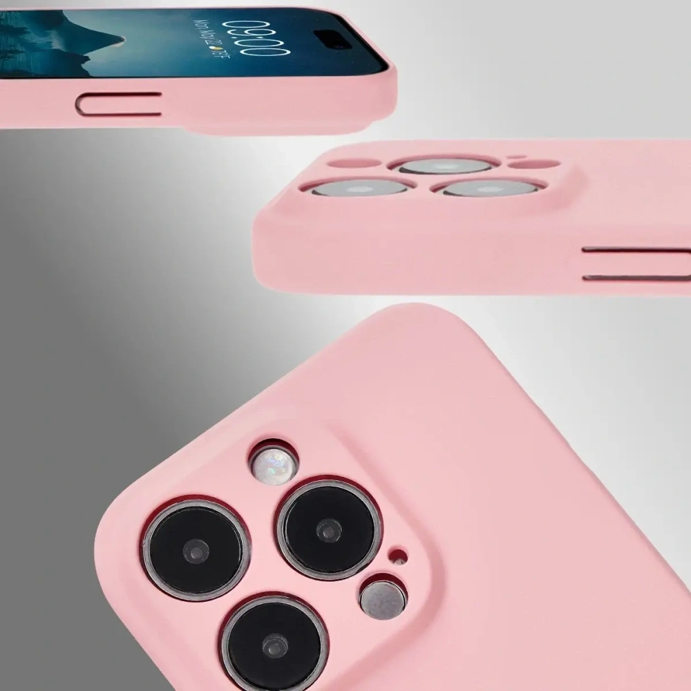 Etui Bizon Case Łupka do Apple iPhone 15 Pro różowe