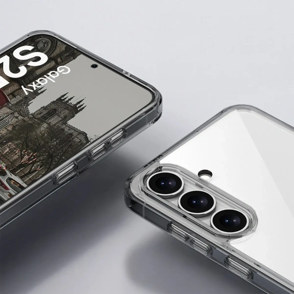 Etui Bizon Case Halo do Samsung Galaxy S25+ Plus przydymione-czarne