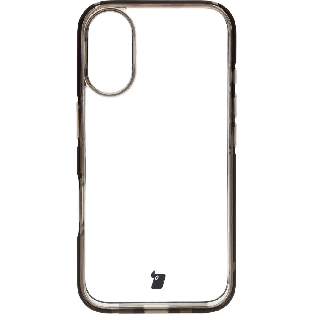 Etui Bizon Case Halo do Apple iPhone 16 przydymione-czarne