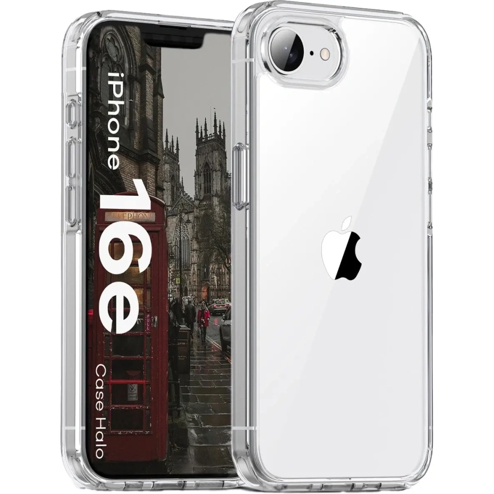 Etui Bizon Case Halo do Apple iPhone 16e przezroczyste