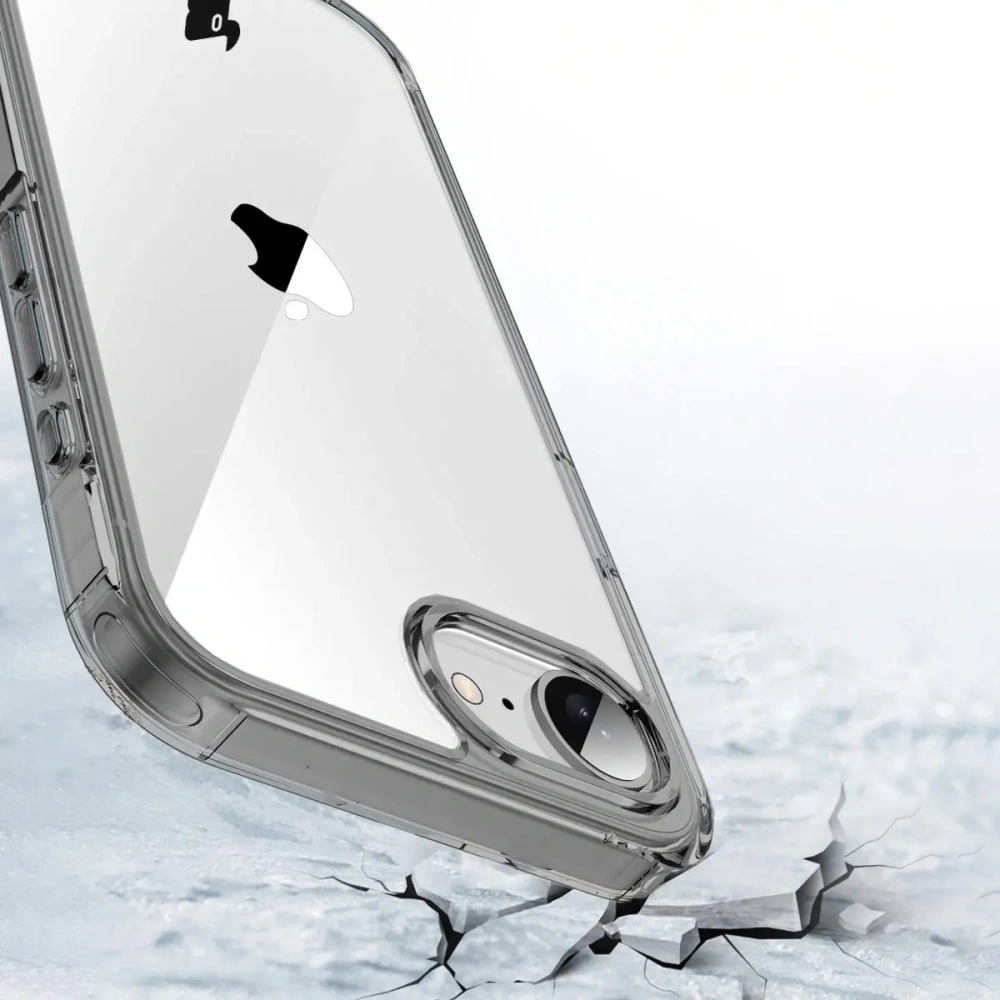 Etui Bizon Case Halo do Apple iPhone 16e przydymione-czarne