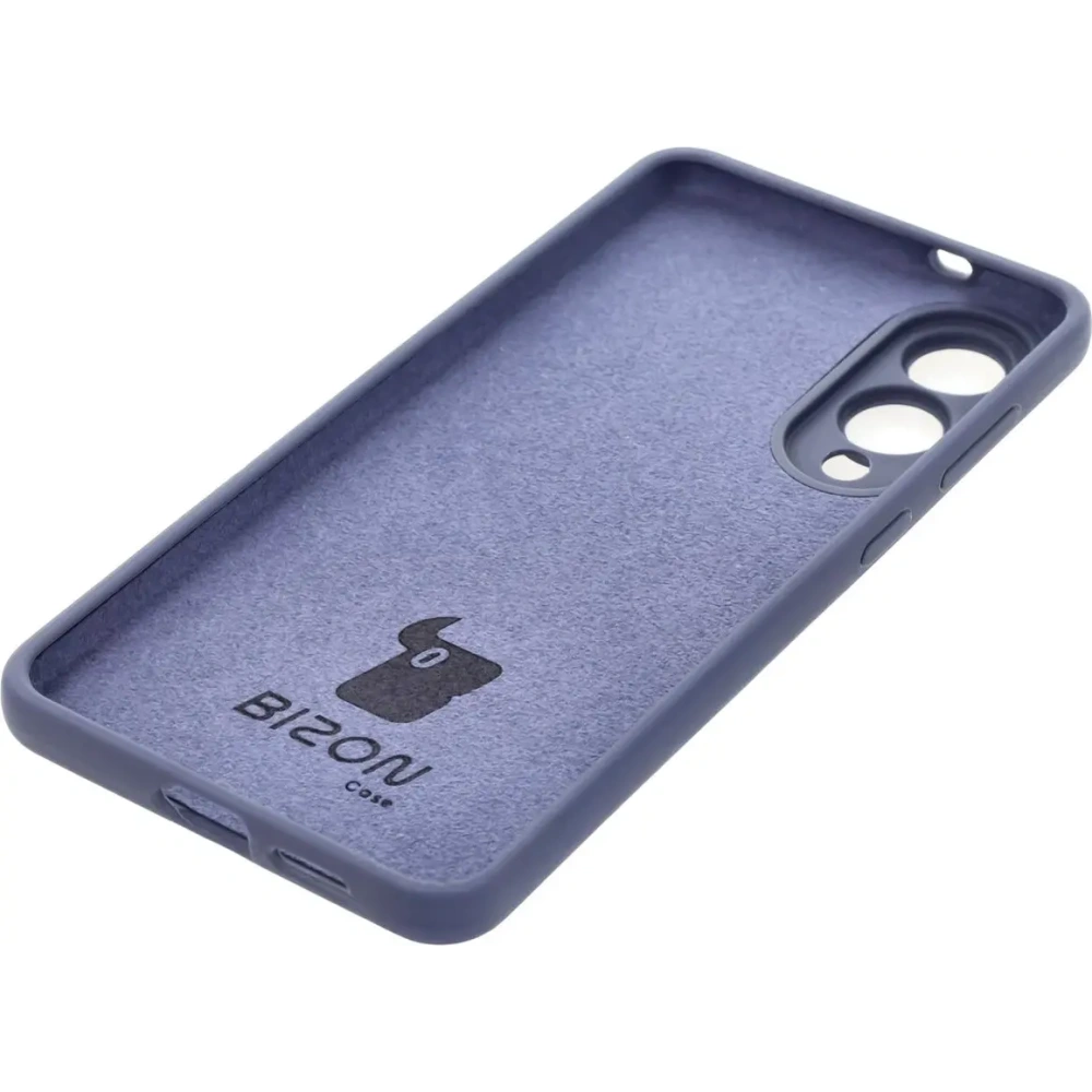 Silikonowe etui Bizon Soft Case do Samsung Galaxy S25 Edge ciemnoniebieskie