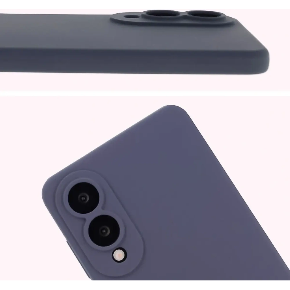 Silikonowe etui Bizon Soft Case do Samsung Galaxy S25 Edge ciemnoniebieskie