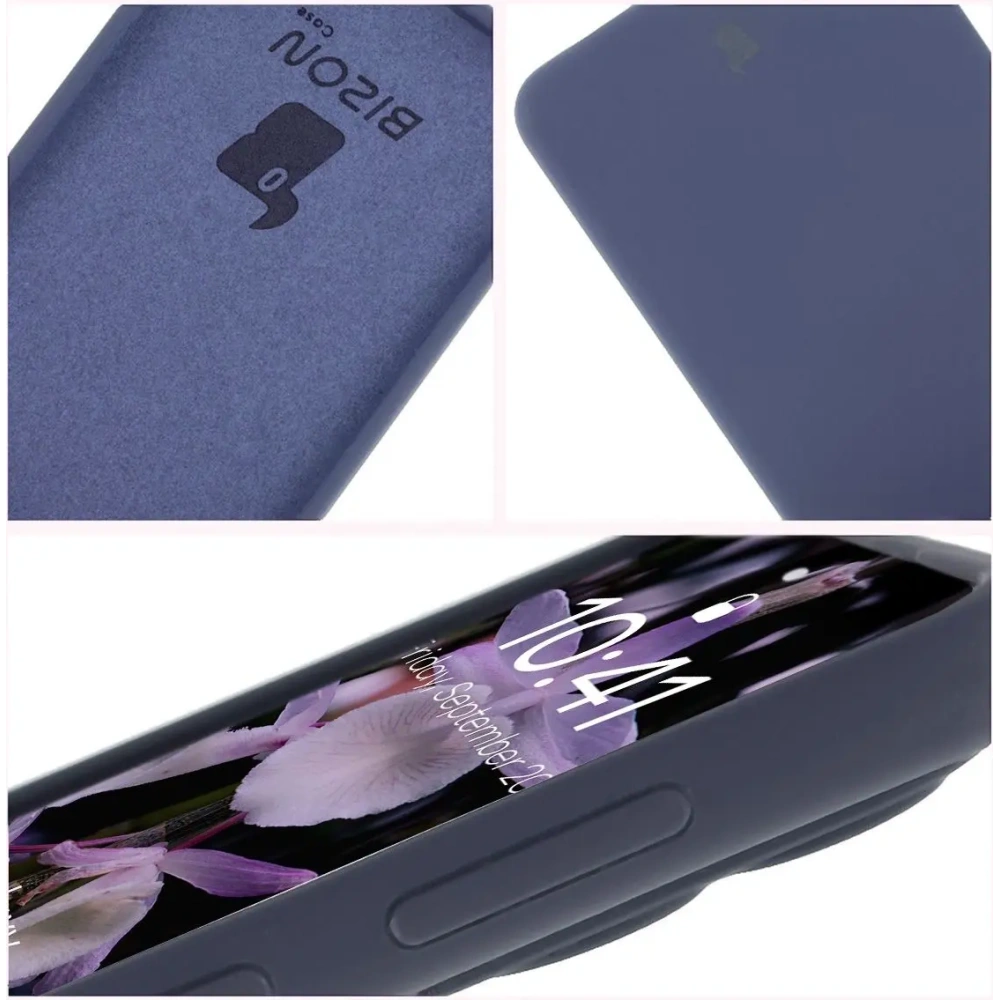 Silikonowe etui Bizon Soft Case do Samsung Galaxy S25 Edge ciemnoniebieskie