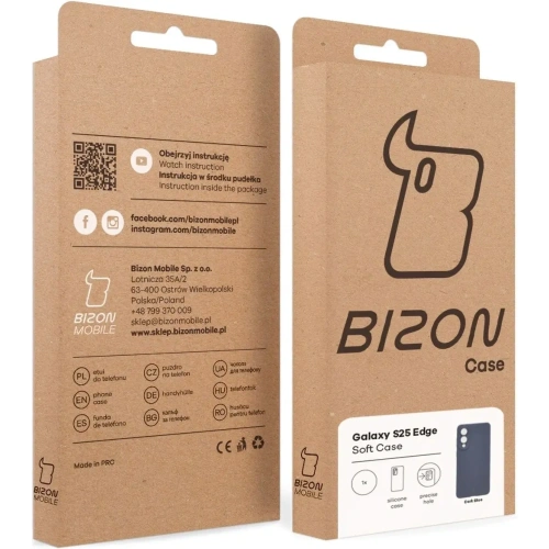 Kup Bizon Soft Case Samsung Galaxy S25 Edge dunkelblau - BIZ9432 - {ean13} - Sklep Home Screen