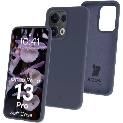 Kup Silikonowe etui Bizon Soft Case do Oppo Reno13 Pro ciemnoniebieskie - BIZ9433 - {ean13} - Sklep Home Screen