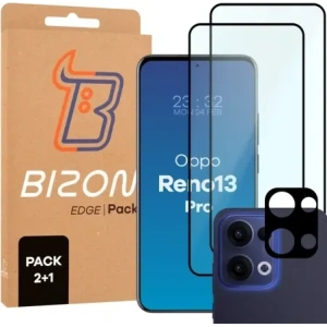 Kup 2x szkło na ekran + 1x szkło na aparat Bizon Edge 2 Pack do Oppo Reno13 - BIZ9436 - {ean13} - Sklep Home Screen