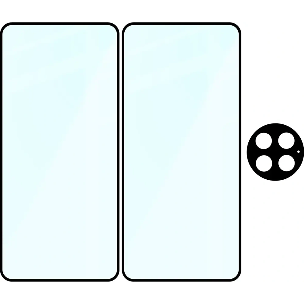 2x szkło na ekran + 1x szkło na aparat Bizon Edge 3D Pack do OnePlus 13