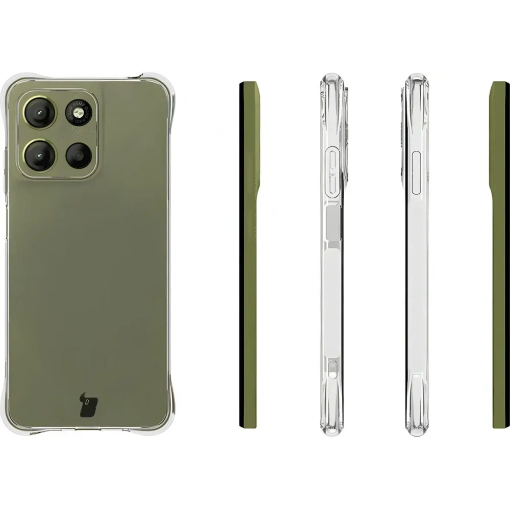 Etui + 2x szkło na ekran Bizon Case Clear Pack do Motorola Moto G15 / G15 Power