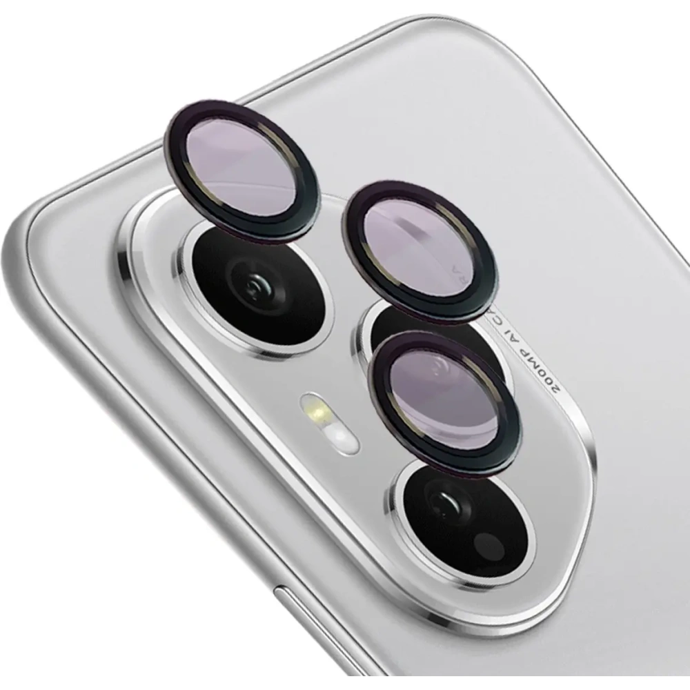 Szkło na aparat Bizon Glass Snap Lens do Honor 400 Pro czarna ramka