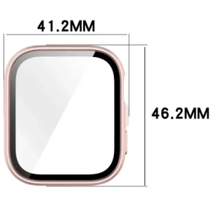 Kup Etui ze szkłem do zegarka Bizon Case+Glass Watch do Huawei Watch Fit 4 satynowo różowe - BIZ9443 - {ean13} - Sklep Home Screen