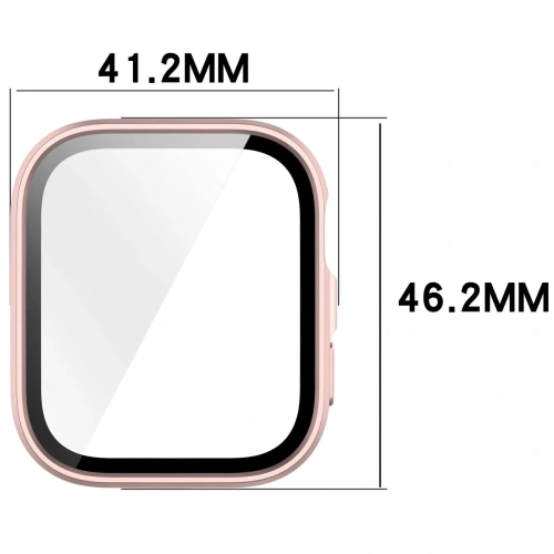Kup Bizon Case+Skleněný kryt pro hodinky Huawei Watch Fit 4 saténově růžový - BIZ9443 - {ean13} - Sklep Home Screen