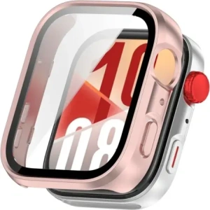 Kup Etui ze szkłem do zegarka Bizon Case+Glass Watch do Huawei Watch Fit 4 satynowo różowe - BIZ9443 - {ean13} - Sklep Home Screen