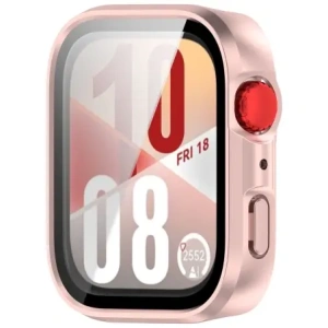 Kup Etui ze szkłem do zegarka Bizon Case+Glass Watch do Huawei Watch Fit 4 satynowo różowe - BIZ9443 - {ean13} - Sklep Home Screen