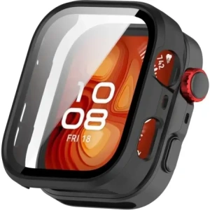 Kup Etui ze szkłem do zegarka Bizon Case+Glass Watch do Huawei Watch Fit 4 Pro czarne matowe - BIZ9444 - {ean13} - Sklep Home Screen