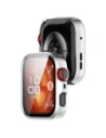 Bizon Case+Glass Hodinky Huawei Watch Fit 4 Pro saténově stříbrné