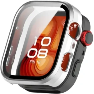Kup Etui ze szkłem do zegarka Bizon Case+Glass Watch do Huawei Watch Fit 4 Pro satynowo srebrne - BIZ9445 - {ean13} - Sklep Home Screen