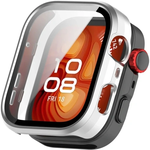 Kup Bizon Case+Glass Uhr Huawei Watch Fit 4 Pro satin silber - BIZ9445 - {ean13} - Sklep Home Screen