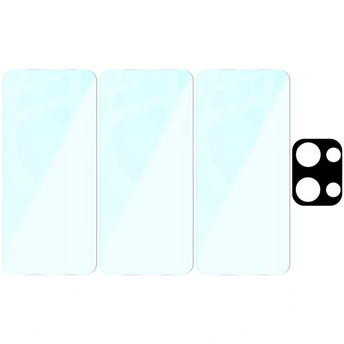 Kup 3x szkło na ekran + 1x szkło na aparat Bizon Glass Clear 2 Pack do Oppo Reno13 - BIZ9447 - {ean13} - Sklep Home Screen