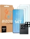 3x szkło na ekran + 1x szkło na aparat Bizon Glass Clear 2 Pack do Xiaomi 14T