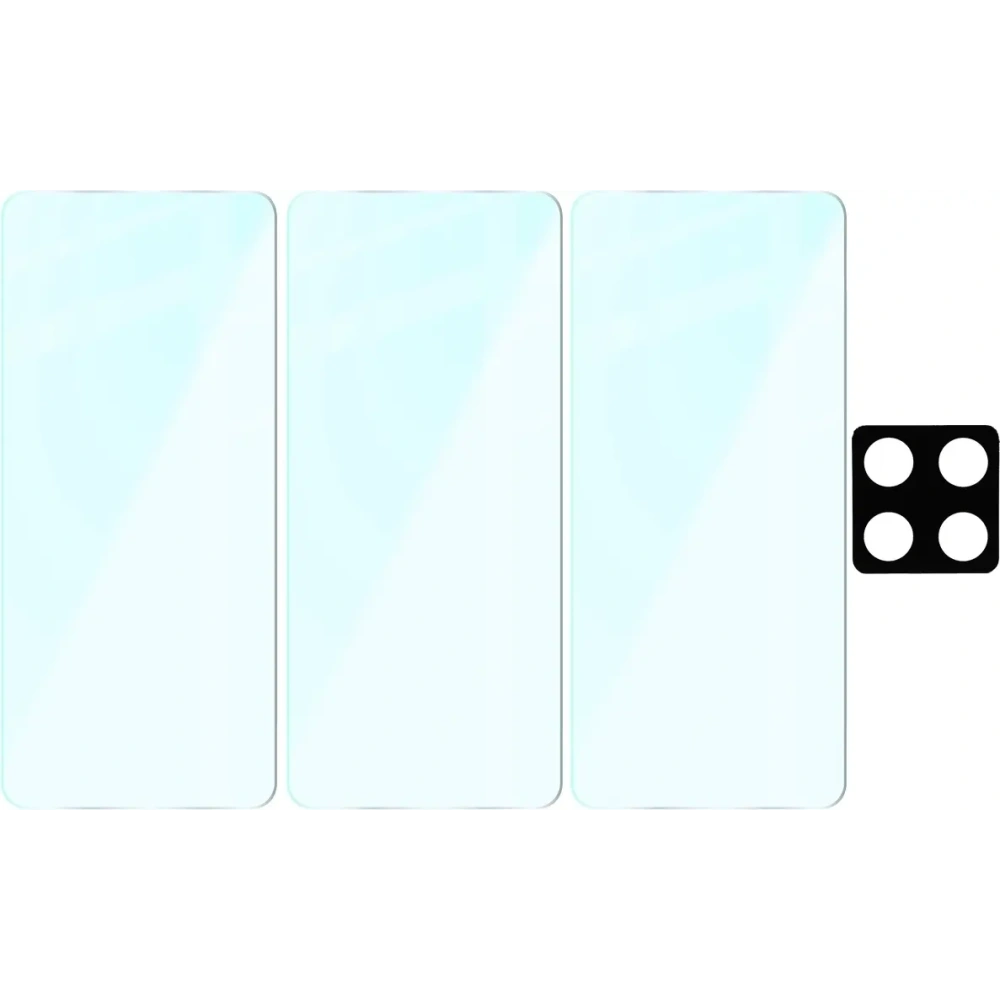 3x szkło na ekran + 1x szkło na aparat Bizon Glass Clear 2 Pack do Xiaomi 14T