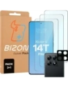 3x szkło na ekran + 1x szkło na aparat Bizon Glass Clear 2 Pack do Xiaomi 14T Pro