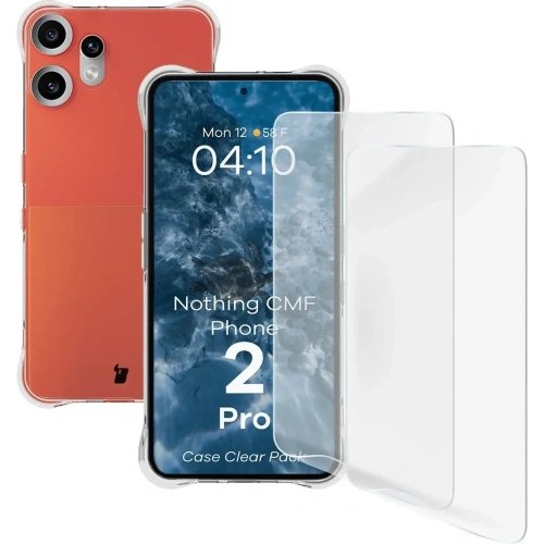 Kup Bizon Case Clear Pack Hülle + 2x Displayschutzfolie für Nothing CMF Phone 2 Pro - BIZ9451 - {ean13} - Sklep Home Screen