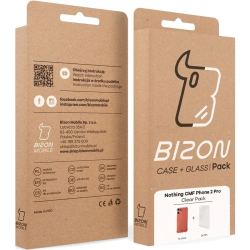 Kup Bizon Case Clear Pack Hülle + 2x Displayschutzfolie für Nothing CMF Phone 2 Pro - BIZ9451 - {ean13} - Sklep Home Screen