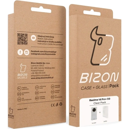 Kup Bizon Case Clear Pack Hülle + 2x Displayschutzfolie Realme 14 Pro+ Plus 5G - BIZ9452 - {ean13} - Sklep Home Screen