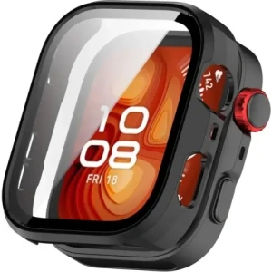 Kup Etui ze szkłem do zegarka Bizon Case+Glass Watch do Huawei Watch Fit 4 Pro czarne - BIZ9455 - {ean13} - Sklep Home Screen