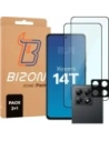 2x szkło na ekran + 1x szkło na aparat Bizon Edge 2 Pack do Xiaomi 14T