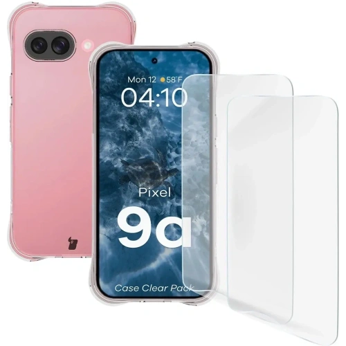 Kup Etui + 2x folia na ekran Bizon Case Clear Pack do Google Pixel 9a - BIZ9460 - {ean13} - Sklep Home Screen