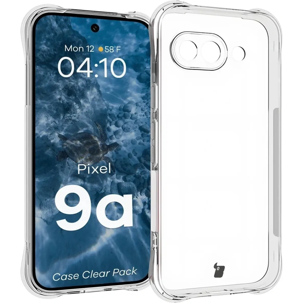 Etui + 2x folia na ekran Bizon Case Clear Pack do Google Pixel 9a