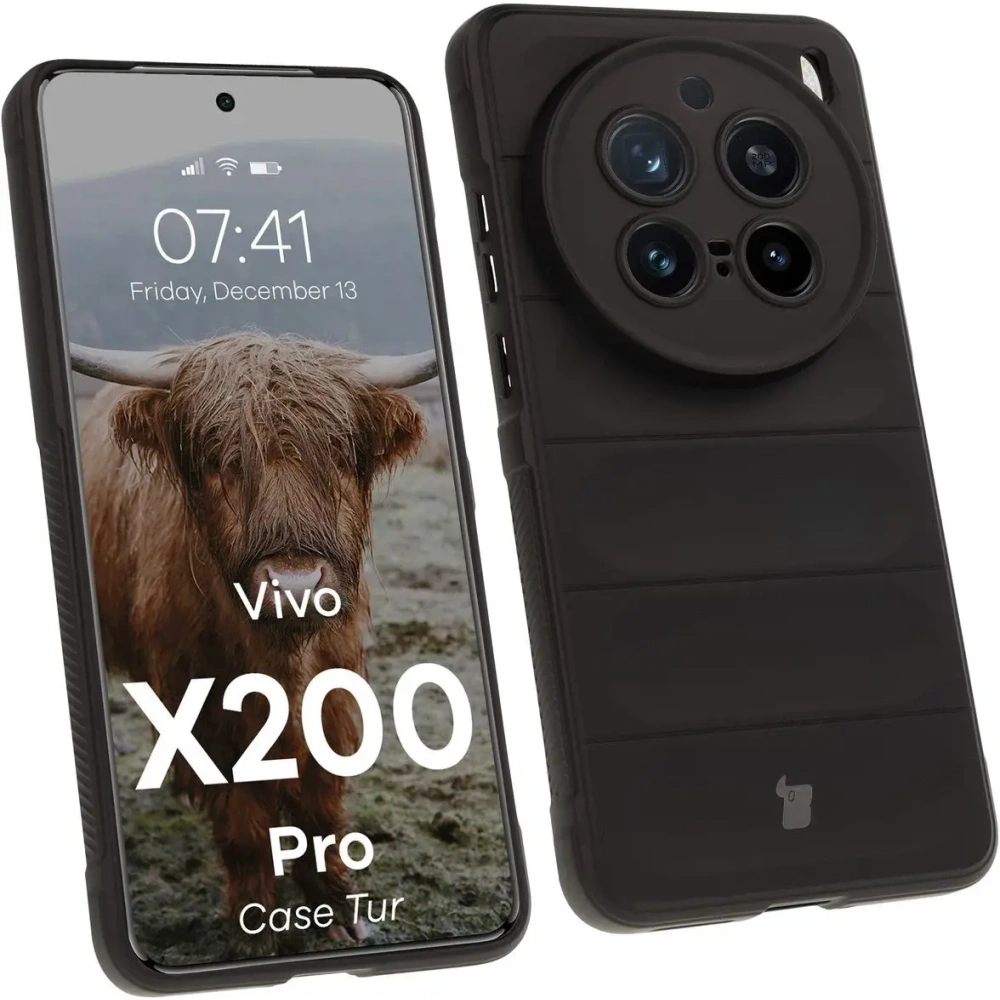Pancerne etui Bizon Case Tur do Vivo X200 Pro czarne