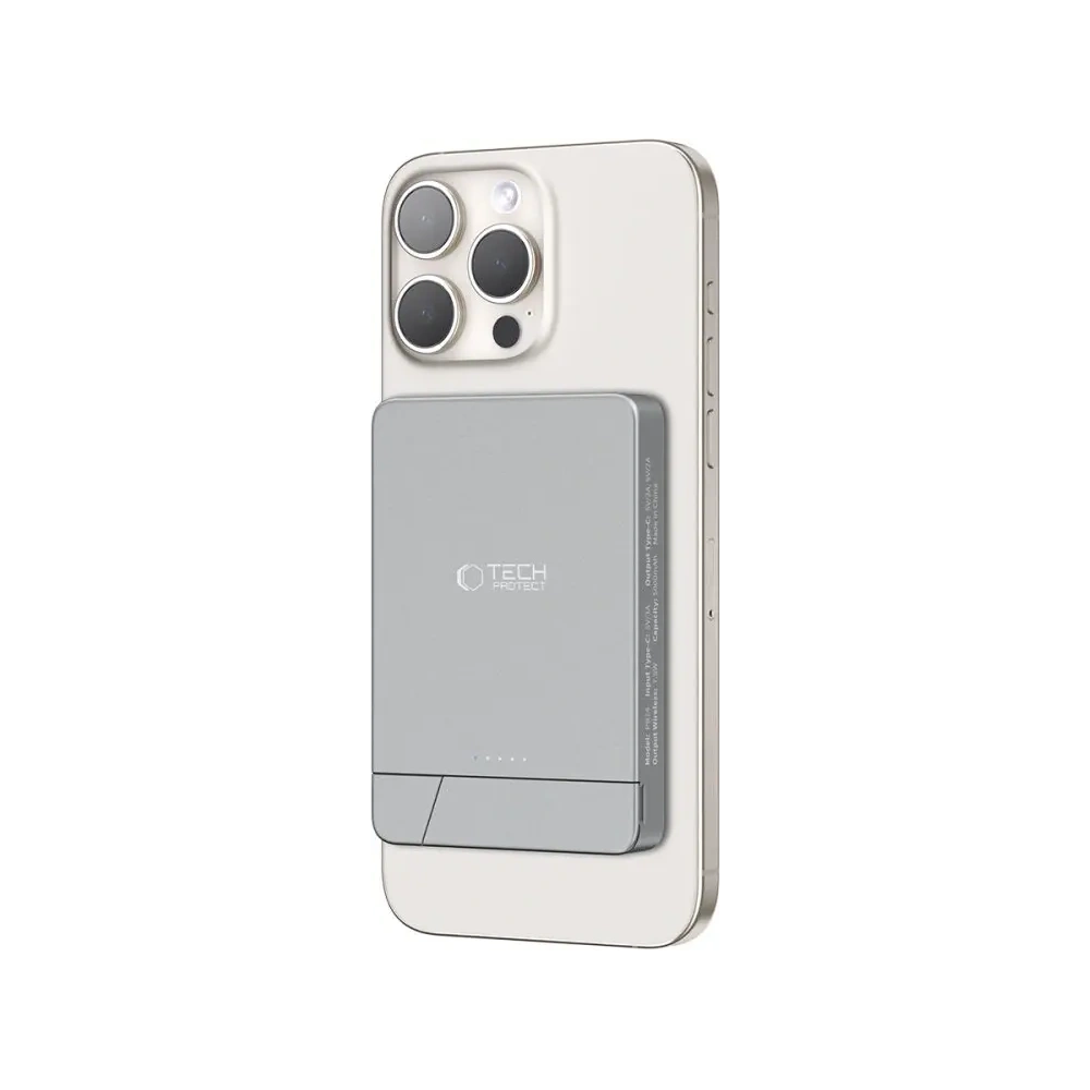 Powerbank bezprzewodowy Tech-Protect PB14 LifeMag MagSafe Power Bank 5000mah Space Grey