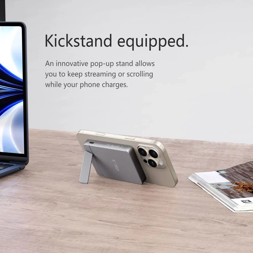 Powerbank bezprzewodowy Tech-Protect PB14 LifeMag MagSafe Power Bank 5000mah Space Grey