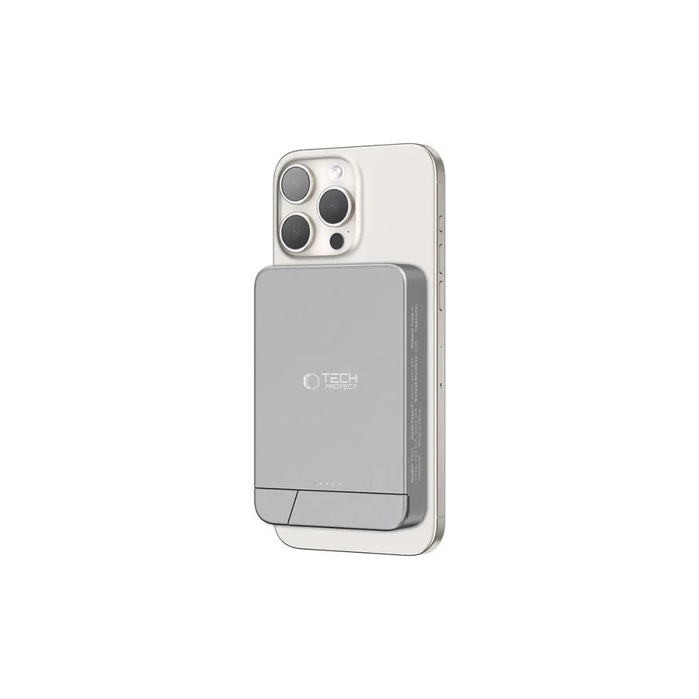 Powerbank bezprzewodowy Tech-Protect PB15 LifeMag Magsafe Power Bank 10000mah Space Grey