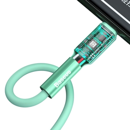 Kup Kabel Lightning USB Baseus Silika Gel, 2.4A, 1m (zelený) - BSU1540GRN - {ean13} - Sklep Home Screen
