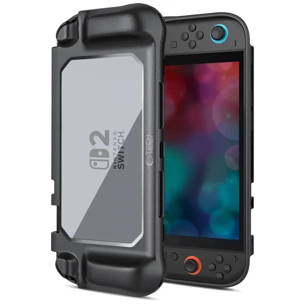 Etui Tech-Protect Magmat Nintendo Switch 2 Black/clear