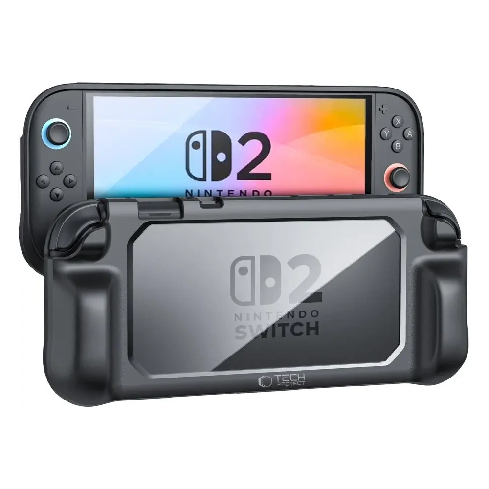 Etui Tech-Protect Magmat Nintendo Switch 2 Black/clear