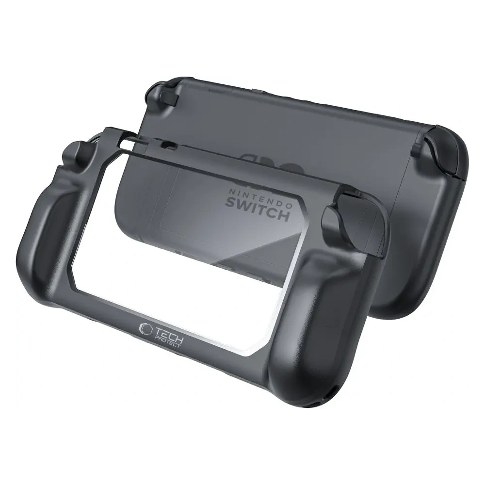 Etui Tech-Protect Magmat Nintendo Switch 2 Black/clear