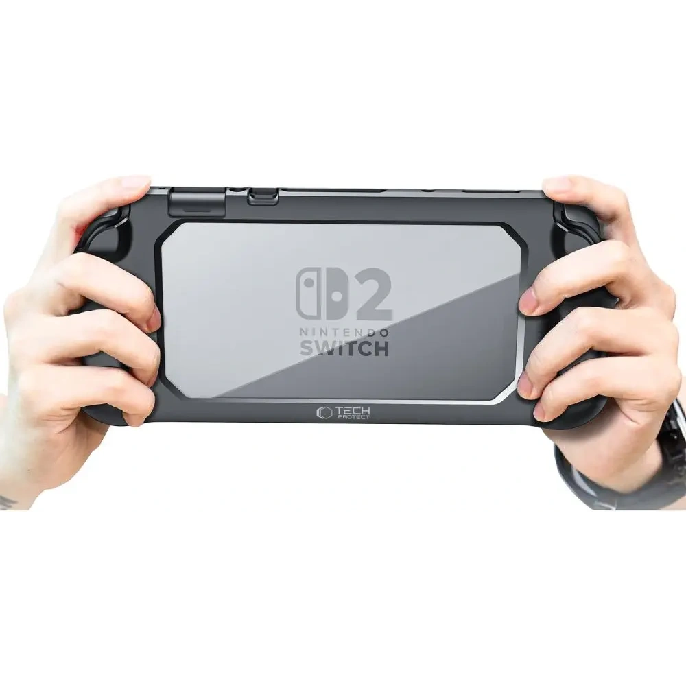 Etui Tech-Protect Magmat Nintendo Switch 2 Black/clear