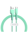 Kabel USB-C Baseus Silica Gel, 3A, 1m (zielony)