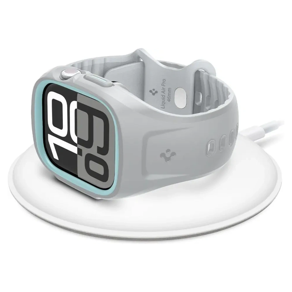 Etui z paskiem Spigen Liquid Air Pro Apple Watch 10 / 11 46mm Grey