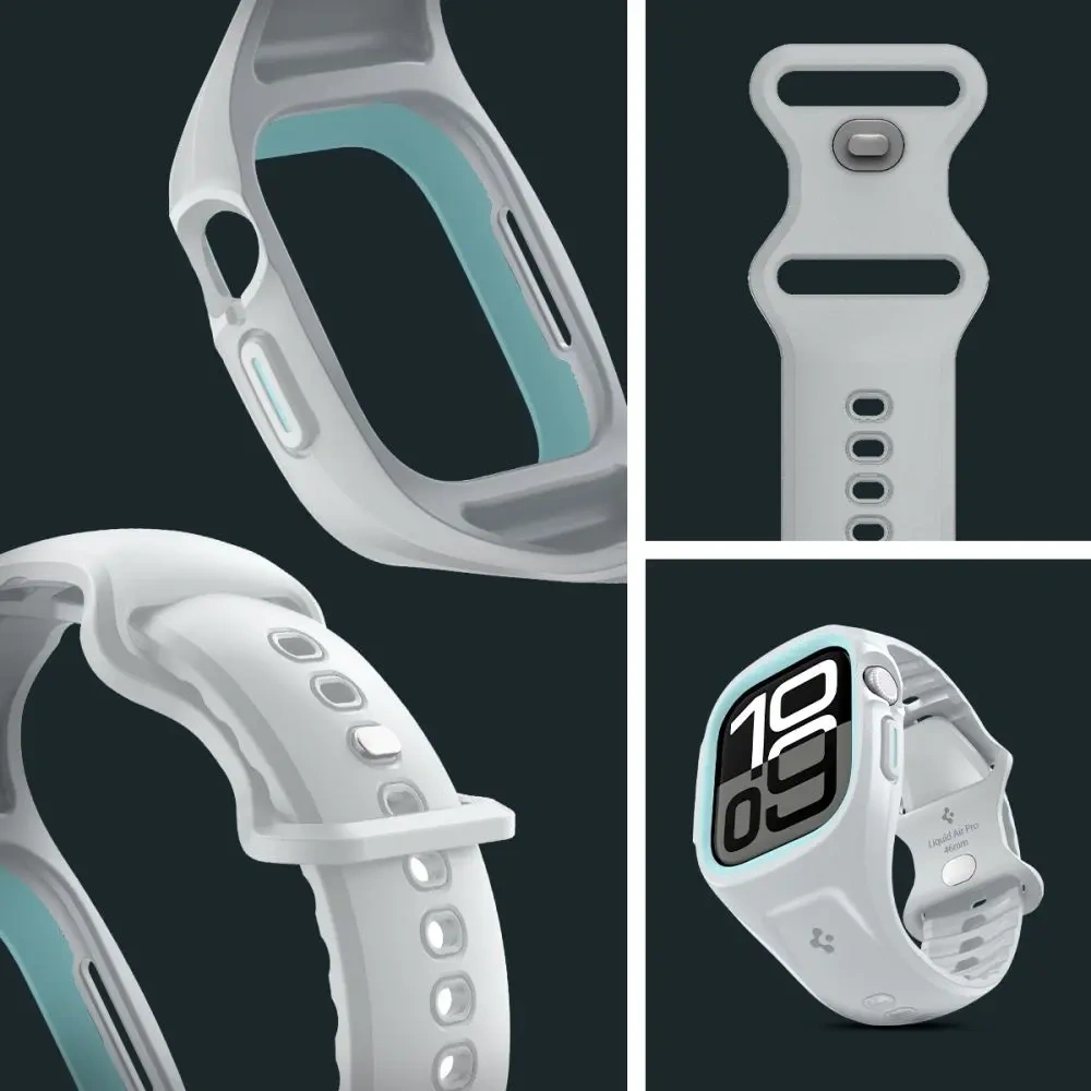Etui z paskiem Spigen Liquid Air Pro Apple Watch 10 / 11 46mm Grey