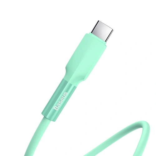 Kup USB-C kábel Baseus szilikon, 2A, 2m (zöld) - BSU1542GRN - {ean13} - Sklep Home Screen
