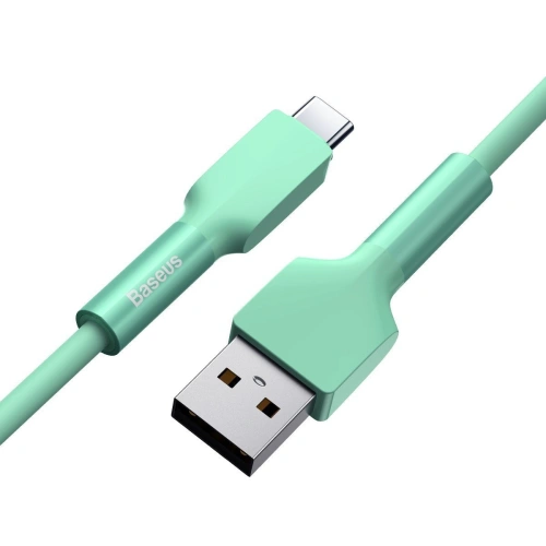 Kup USB-C kábel Baseus szilikon, 2A, 2m (zöld) - BSU1542GRN - {ean13} - Sklep Home Screen