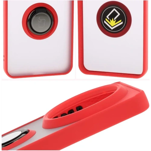 Kup Husa Bizon Case Hybrid Ring Xiaomi 15 Ultra fumurie cu un cadru roșu - BIZ9465 - {ean13} - Sklep Home Screen
