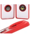Kup Husa Bizon Case Hybrid Ring Xiaomi 15 Ultra fumurie cu un cadru roșu - BIZ9465 - {ean13} - Sklep Home Screen